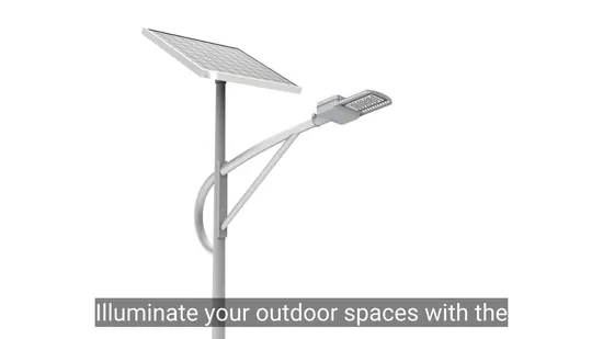 Встроенный алюминиевый IP65 IP66 IP67 Водонепроницаемый уличный светодиодный солнечный уличный фонарь с датчиком движения, литиевой батареей и солнечной панелью